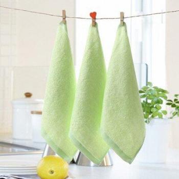 Soft Antibacterial Bamboo Square Towels - 25x25 cm