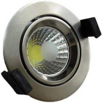 FocoLED 8W Redondo 60° Ajustable Alumínio Blanco Neutro