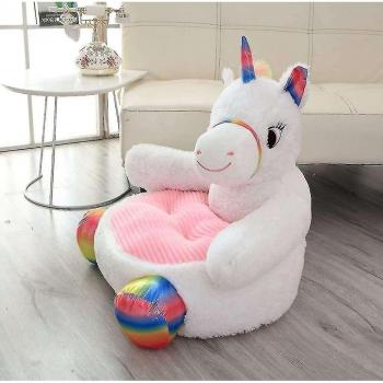 Sillón de Peluche Unicornio Arco Iris