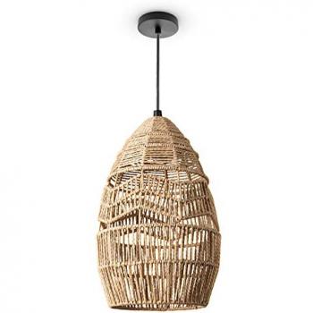 Lámpara de Techo Cesta Natural Ø30cm