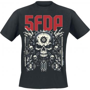 Five Finger Death Punch Gearhead T-Shirt - Black - Sizes S to 4XL for Men