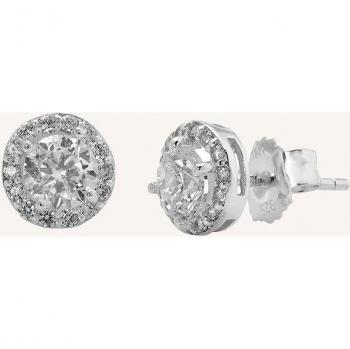 Pendientes Essentials de plata con circonitas Vidal & Vidal