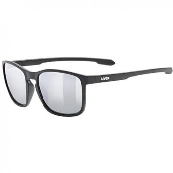 Occhiali Uvex LGL 52 neri con lente specchiata grigia
