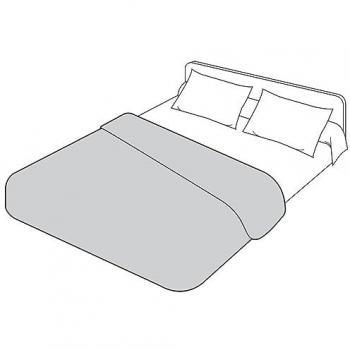 Couette Gris Perle JERSYLOR – Housse extensible jersey