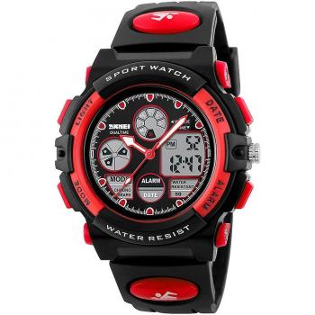 Montre-bracelet quartz SKMEI 1163 – Couleur rouge pour garçons et filles