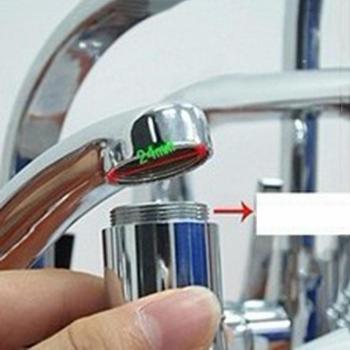 LED Light Faucet Colorful Effect 24mm to 22mm Adapter