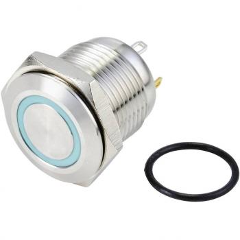 GQ16F-10E/J/B/24V/S Tamper-proof Push Button 48V DC 2A Momentary Blue IP65