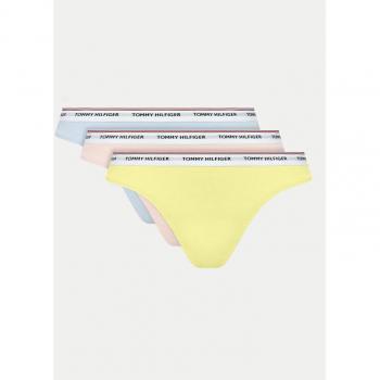 Tommy Hilfiger Tanga 3 Pezzi Whimsy Pink / Yellow Tulip / B Blue M