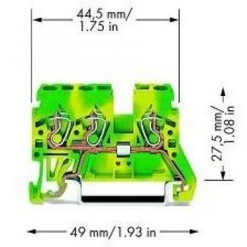 Ground Terminal Block 1-p 5mm WAGO 870-687