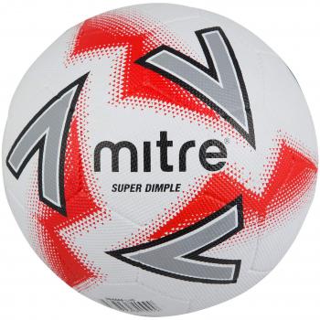 Mitre Super Dimple Football - WHITE/RED 3