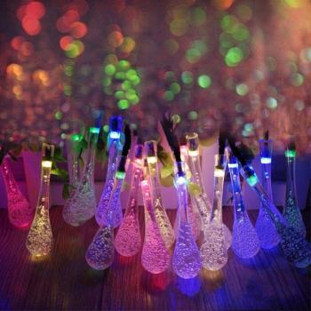 5m Solar Powered LED Fairy Lights - 20 LEDs for Wedding and Festival Decoration