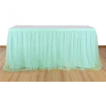 Jupe décorative en tulle pour table