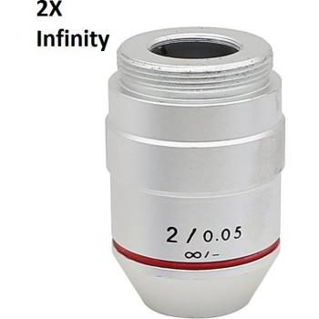 2X Achromatic Objective Lens for 195 Biological Microscope