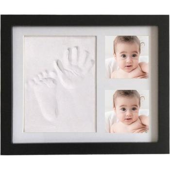 Cadre photo empreintes de mains et pieds pour bébés