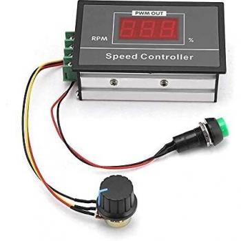 Contrôleur de Vitesse Moteur avec Interrupteur d'Arrêt de Démarrage DC 6-60V 12V 24V 36V 48V 30A PWM