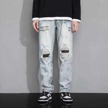 Lässige Gerade Jeans für Männer im Streetwear-Stil