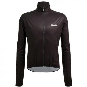 Santini nebula chaqueta impermeable ciclismo hombre Negro (XL)