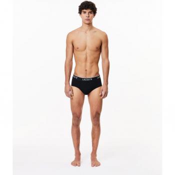 Lacoste Slip Casual Nero, 3 pezzi, XS
