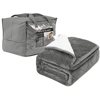 Woltu - schwere Therapiedecke, Bezug Flanell Sherpa