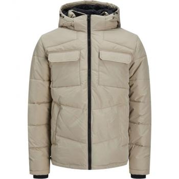 Cazadora Beige Jack & Jones Brady Puffer Aislamiento Hombre
