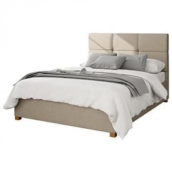 EasyMount Wall‑Mounted Upholstered Headboard Panel Set (Saxon Twill, 8 pcs)
