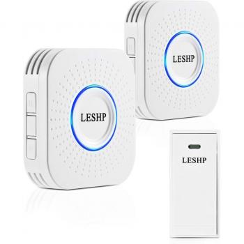 Leshp 150M Wireless Music Doorbell with Night Light