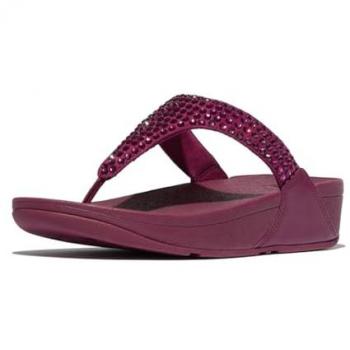 Tongs FitFlop Lulu Maxi à entredoigt en cristal