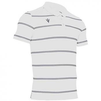 Herren Polo Macron Flamenco – Grau-Weiß M