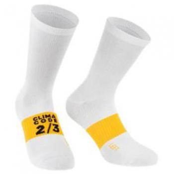 Calze Assos Primavera Autunno EVO Bianco Giallo 39-40