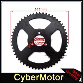 26mm T8F 54 Tooth Chain Sprocket for Mini Moto 2-Stroke Engines