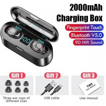 Casque sans fil LED Bluetooth V5.0 avec micro intégré et batterie 2000 mAh