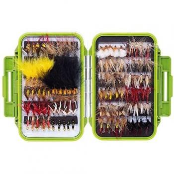Fliegenfischen Set Zite – 120 Kunstköder in wasserfestem Boxsystem