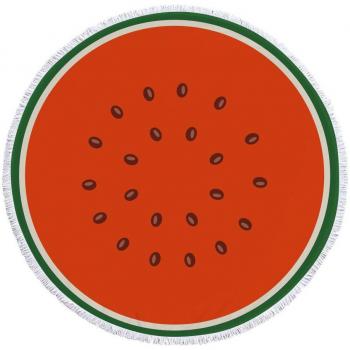 3D Fruit Print Round Tapestry Beach Towel