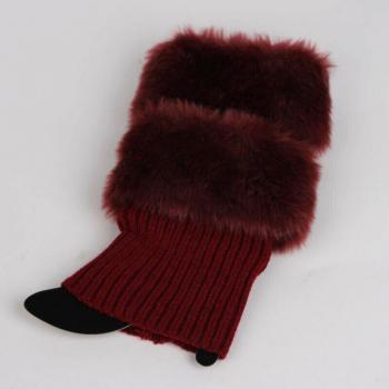 Womens Knitted Boot Toppers - Black
