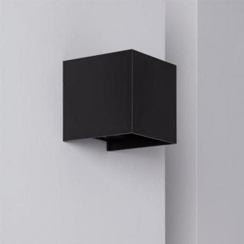 Applique Esterno LED 6W Doppia Faccia New Eros Nero Bianco Caldo 2700K