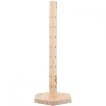 Support à sucettes en bois rotatif
