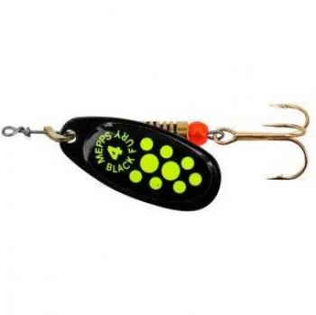 Mepps Black Fury Yellow Lure