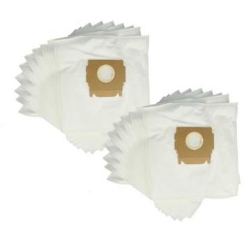 VHBW 20X Compatible Vacuum Cleaner Bags for Moulinex Models AAP 8.03, ACL 25 A, ACQ 2.01, C 65 - Microfleece, 29cm x 20.5cm