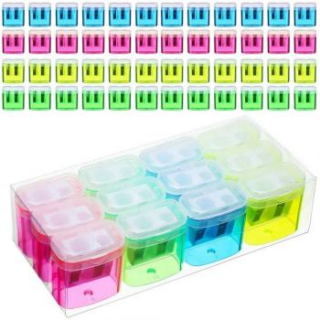 48PCS Cute Manual Pencil Sharpener in 4 Colors