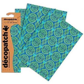 Décopatch-Papier Mandala in Blau