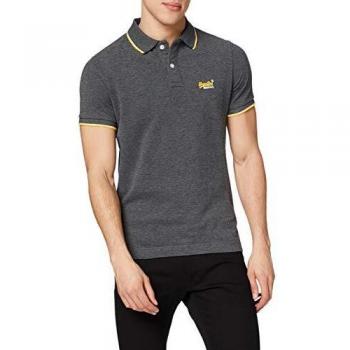 Polo S/S Piqué Superdry, Gris