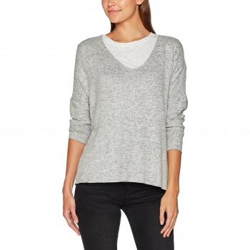 ONLY Onlmaye L/s V-Neck Pullover Cc Knt, Suéter para Mujer, Gris