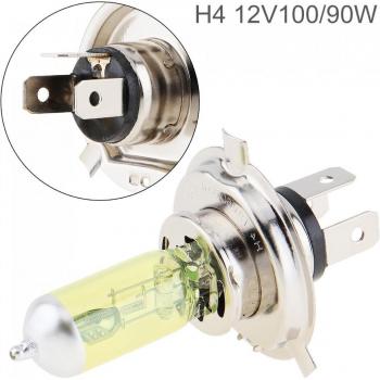 12V H4 100/90W 2500K Super Bright Yellow Car Fog Light Bulb