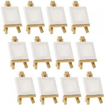 Mini Wooden Easel Set for Painting