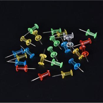 Set de 100 Pinzas Translúcidas Multicolor para Papelería