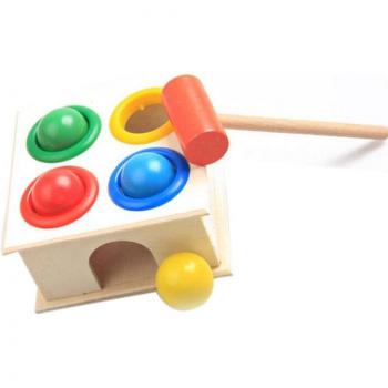 Wooden Geometric Block Hammering Toy