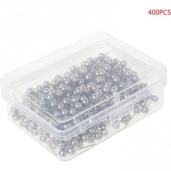 400pcs Round Plastic Head Steel Point Thumb Tacks