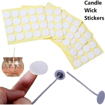 Autocollants double face pour mèche de bougie, 100 pièces, épaisseur 20mm