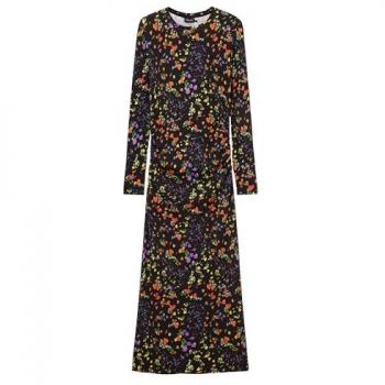 Vestido Ajustado con Flores Desigual
