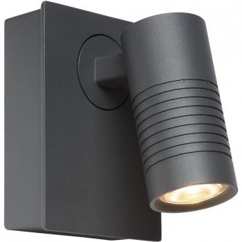 Bran Modern Anthracite LED Outdoor Wall Light 7W 345lm IP54 Extra Warm White